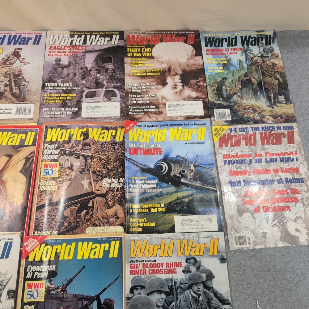 World War II Magazine Lot of 13 Issues History Military Battles Iwo Jima Okinawa - Picture 4 of 4